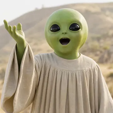 One singer from the Closed on Sunday AI little green aliens