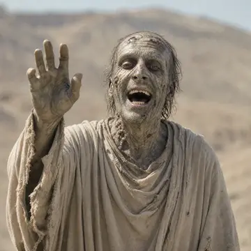 One singer from the Closed on Sunday AI zombie choir