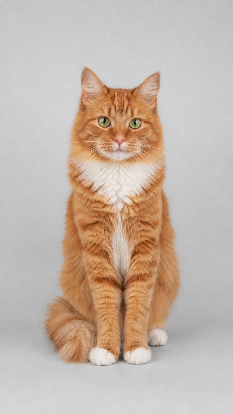 Input in the middle for Closed on Sunday AI example 1: a ginger tabby cat (AI-generated sample pet)